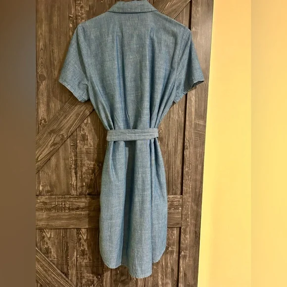 J. Crew Light Blue Midi Dress - Picture 4 of 5